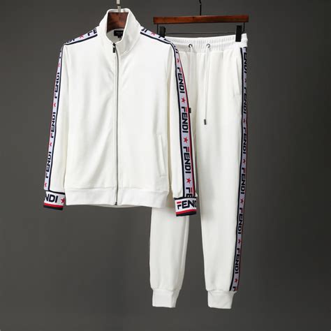 white fendi jacket mens|Fendi men's tracksuit.